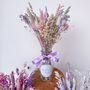 Personalised Purple Dried Flower Arrangement With Vase Christmas Gift, thumbnail 6 of 9