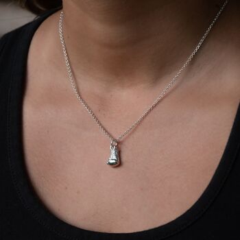 Personalised Sterling Silver Boxing Glove Necklace, 3 of 11