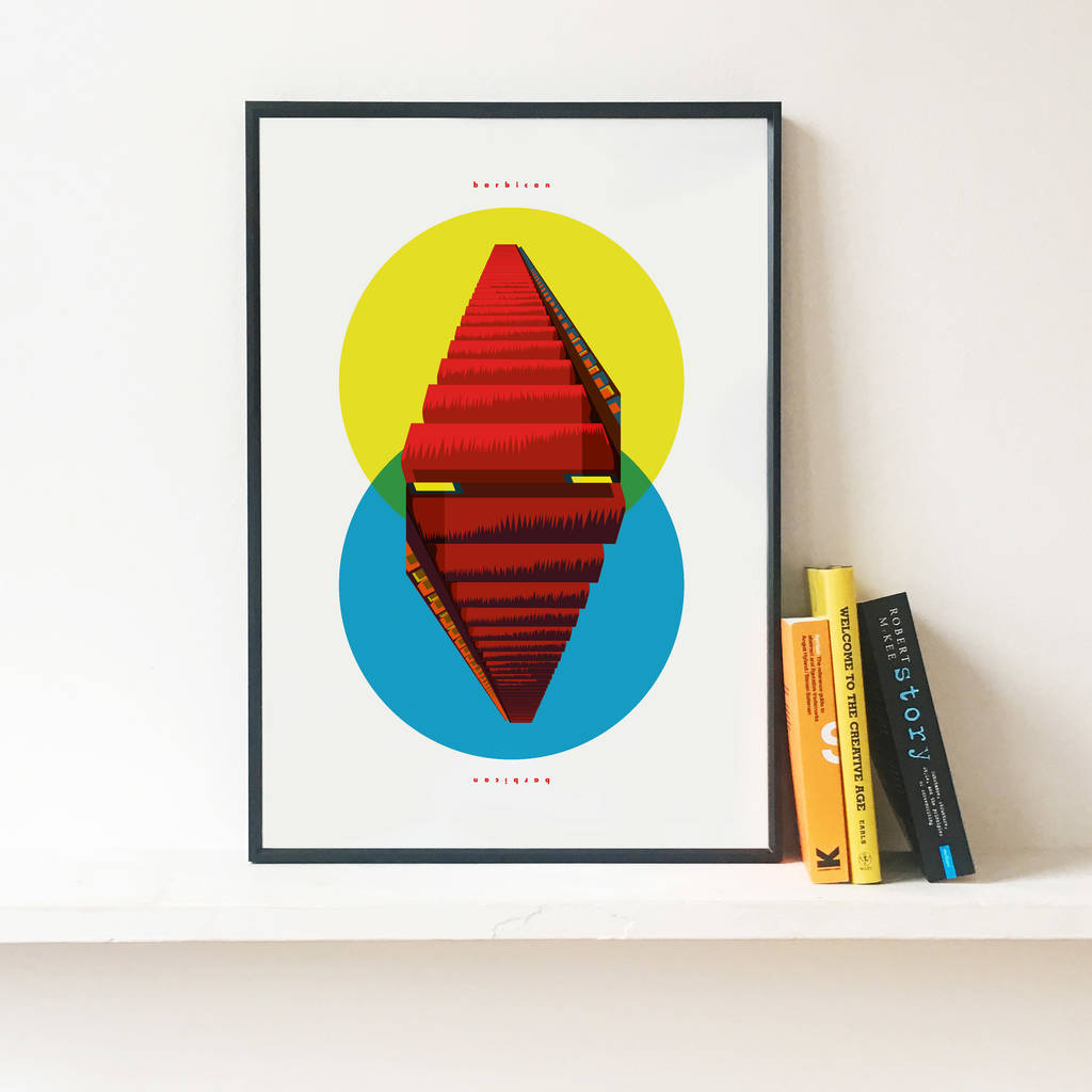 The Barbican Stairway To Heaven Illustrated Poster, 1 of 3