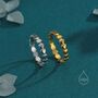 Sterling Silver Heart Shape Skinny Ring, thumbnail 7 of 12