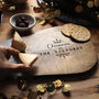 Personalised Christmas Wood And Slate Cheese Board, thumbnail 1 of 7