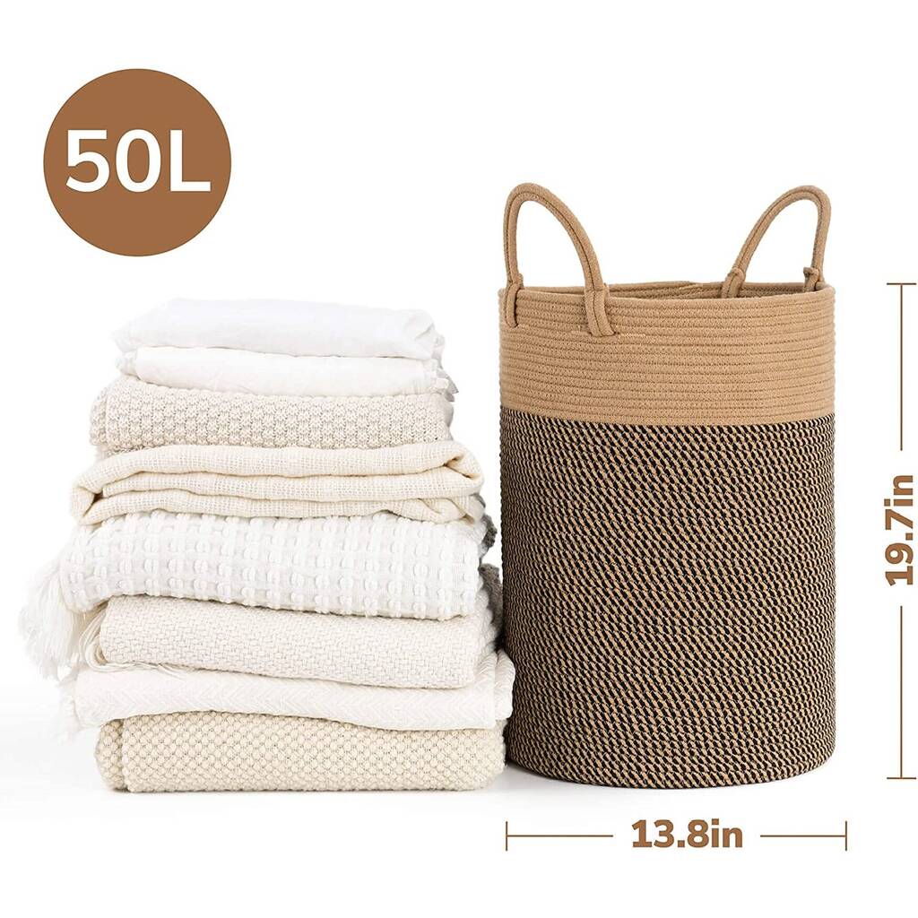Wicker Laundry Tall Slim Basket Clothes Hamper By Momentum