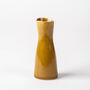 Handmade Stoneware Mustard Yellow Bud Vase For Flowers, thumbnail 1 of 2