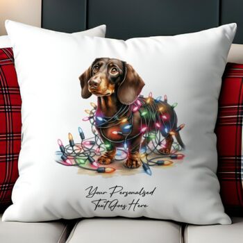 Personalised Dachshund In Christmas Lights, 12 of 12