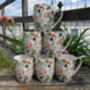 Set Of Six China Aspen Mugs In Hedgerow Design, thumbnail 1 of 8