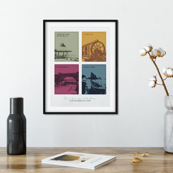 Travel Memories And Favourite Places Personalised Print, 10 of 12