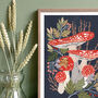 A4 Fly Agaric Giclée Art Print, thumbnail 5 of 5