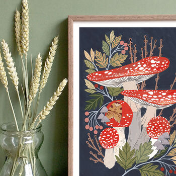 A4 Fly Agaric Giclée Art Print, 5 of 5