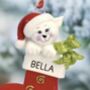 Personalised Sparkle Cat Christmas Decoration, thumbnail 3 of 3