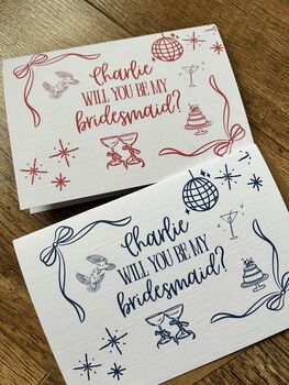 Will You Be My Bridesmaid Card, Maid Of Honour Proposal, 5 of 7