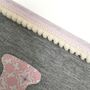 Bunting Personalised, Luxury Jersey Grey And Pink Bedroom Banner, New Baby Girl Gift, thumbnail 7 of 11
