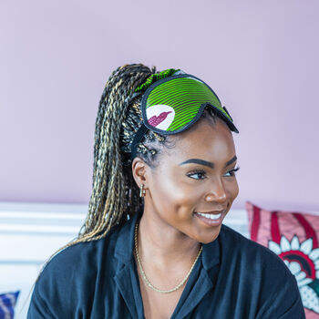 African Print Eye Mask With Pouch, 7 of 7