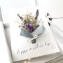 Mothers Day Everlasting Dried Flower Bouquet Card, thumbnail 1 of 8