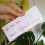 Hand Embroidered Handwriting Wedding Dress Patch, thumbnail 5 of 12