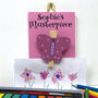 Personalised Children's Art Work Peg With Butterfly, thumbnail 1 of 2