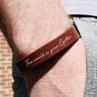 Personalised The World Is Your Oyster Leather Bracelet, thumbnail 1 of 6