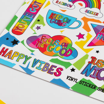 Colourful Positivity Sticker Sheet Set, 7 of 9