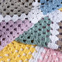 Granny Square Blanket Easy Crochet Kit, thumbnail 6 of 8