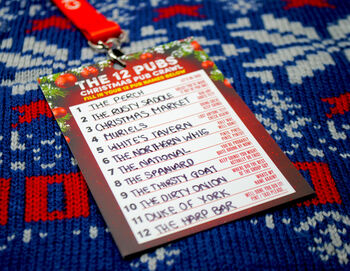 The 12 Pubs Christmas Party Pub Crawl List Vip Lanyard Guides, 4 of 7