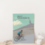 Mont Ventoux Cycling Travel Poster Art Print, thumbnail 2 of 8