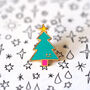 Christmas Tree Enamel Pin, thumbnail 10 of 12