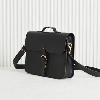 Handmade Leather Laptop Bag With Lifetime Guarantee, 6 of 9