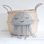 Jellyfish Nursery Seagrass Storage Belly Basket, thumbnail 4 of 6