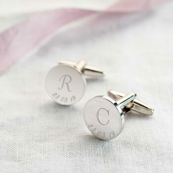 Initial And Date Personalised Cufflinks, 2 of 9