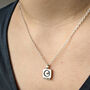 Handmade Silver And Gold Inital Charm Pendant Necklace, thumbnail 10 of 11