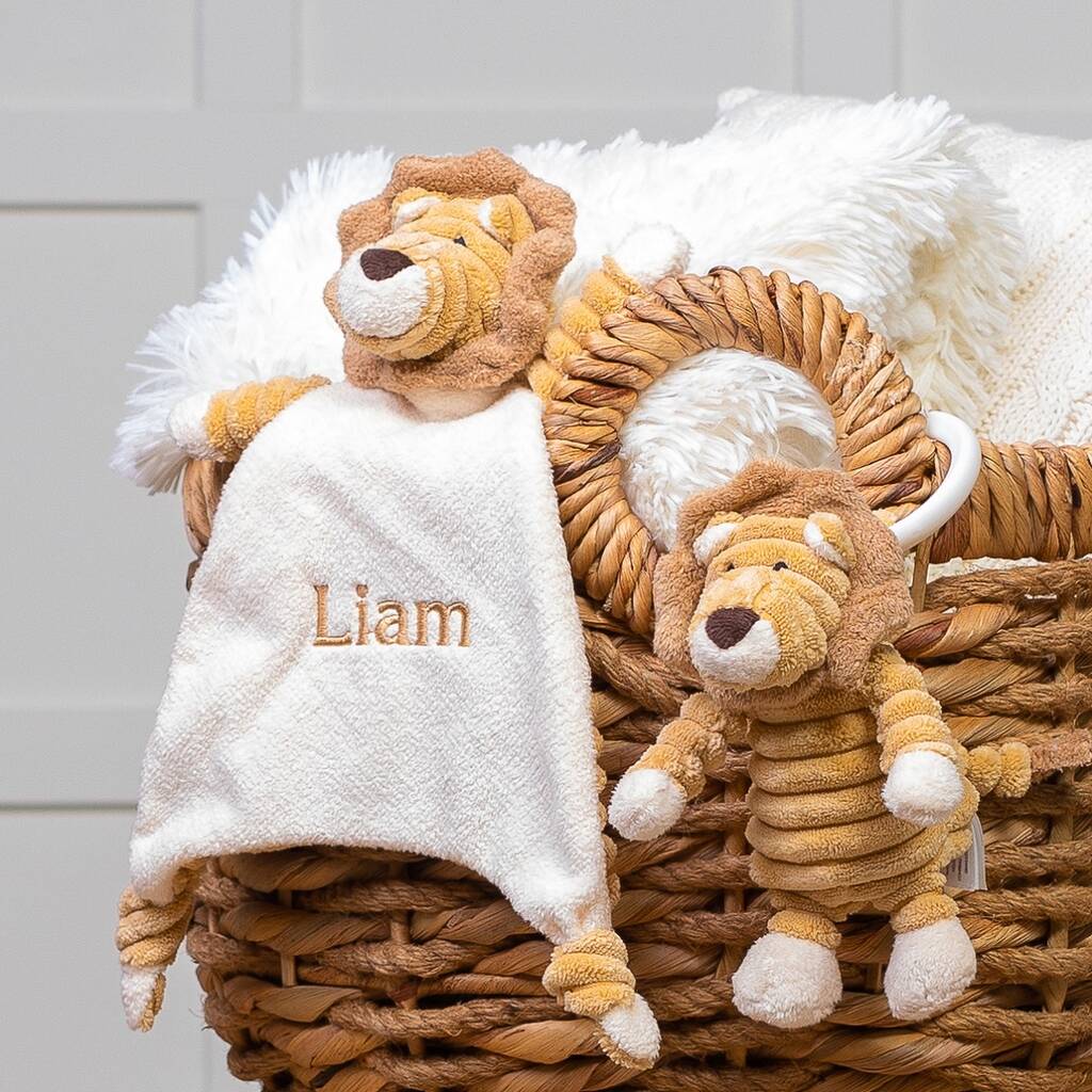 Personalised Cordy Roy Baby Lion Comforter And Toy Set By That's mine