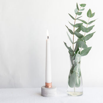 Copper And Concrete Candle Stick Holder, 3 of 8