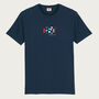 Nought To Sixty Navy Organic Motorsport T Shirt, thumbnail 4 of 7