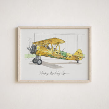 Personalised Plane Portrait, Father's Day Gift For Dad, 6 of 12