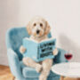 Your Own Dog Reading Book Wall Art Print, Customise Colours And Book Title, thumbnail 6 of 12