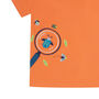 Kids Unisex Orange T Shirt | Bug Explorer | Organic, thumbnail 2 of 3