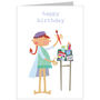 Artist Happy Birthday Card, thumbnail 3 of 4