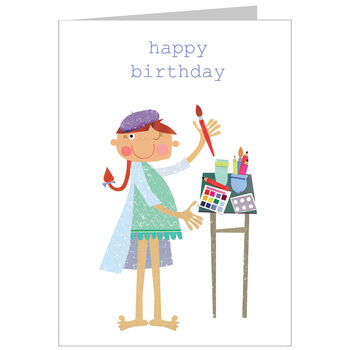 Artist Happy Birthday Card, 3 of 4