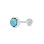 Turquoise Cabochon Single Flat Back Earring, thumbnail 6 of 7
