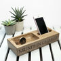 Personalised Oak Tech Stand, thumbnail 4 of 6