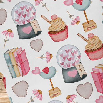 Fun Valentines Day Heart Wrapping Paper Roll #576, 2 of 3