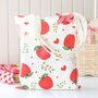 Apple Print Teacher Tote Bag, thumbnail 1 of 2