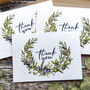 Olive Floral Thank You Cards And Envelopes, thumbnail 6 of 7