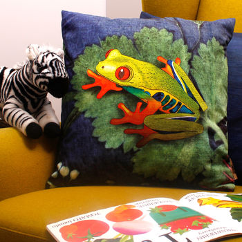 frog cushion cover