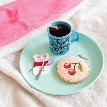 Cherry Cross Stitch Kit, 3 of 3