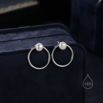 Natural Freshwater Pearl Ear Jacket In Sterling Silver, 2 of 11