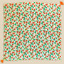 Cherry Print Cotton Blend Square Scarf, thumbnail 4 of 4