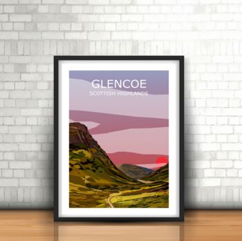 Glencoe Scottish Highlands Art Print, 3 of 4