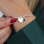 Personalised Sterling Silver And Birthstone Bracelet, thumbnail 1 of 5