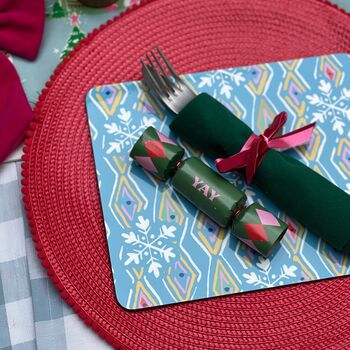 Pack Of Four Vibrant Christmas Placemats, 6 of 12