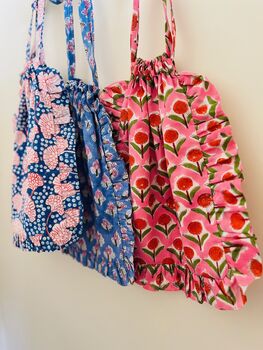 Indian Blockprint Tote Bag, 2 of 3